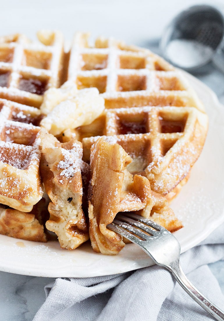 Simply Perfect Homemade Waffles - Seasons and Suppers