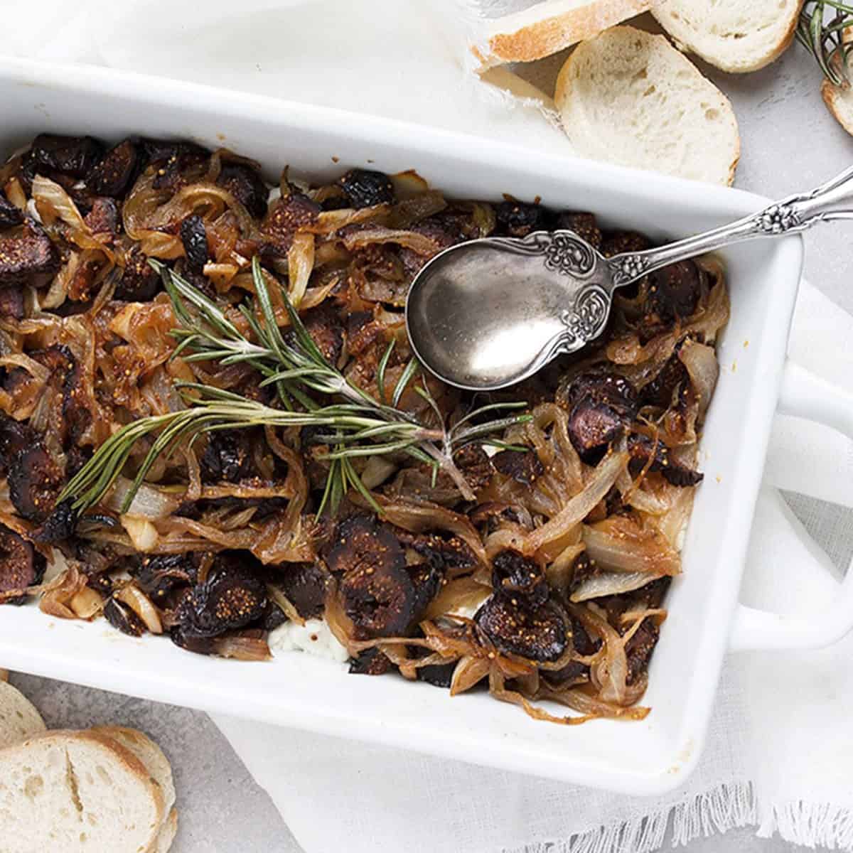 Warm Goat Cheese Fig Dip