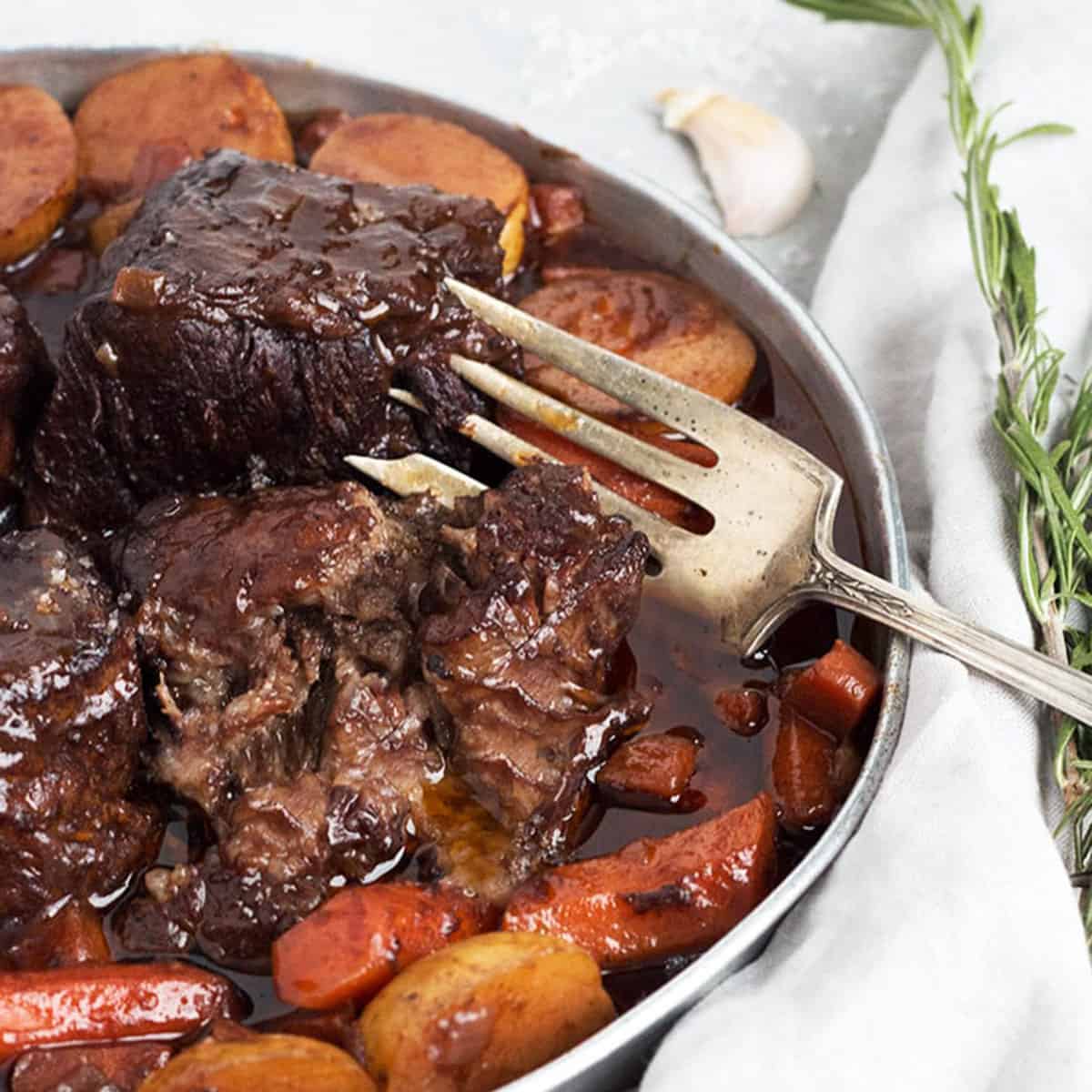 White Wine Braised Beef