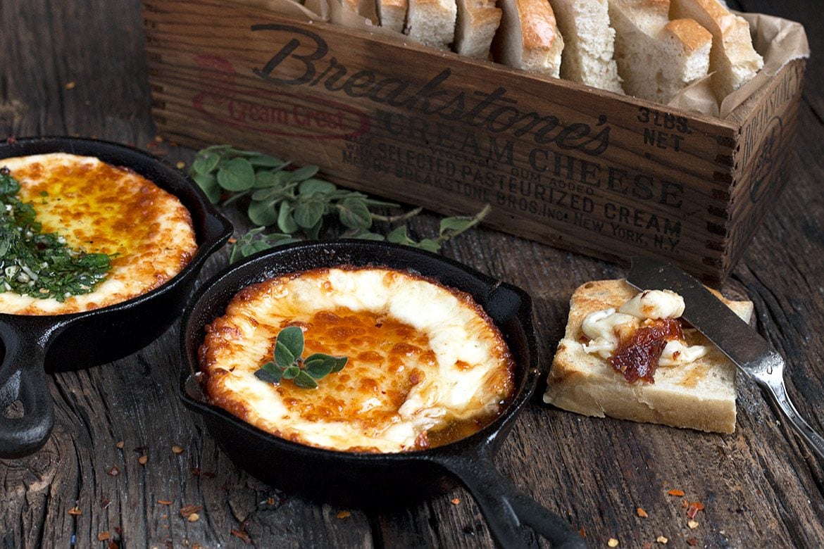 Melted Provolone Cheese Provoleta Seasons and Suppers