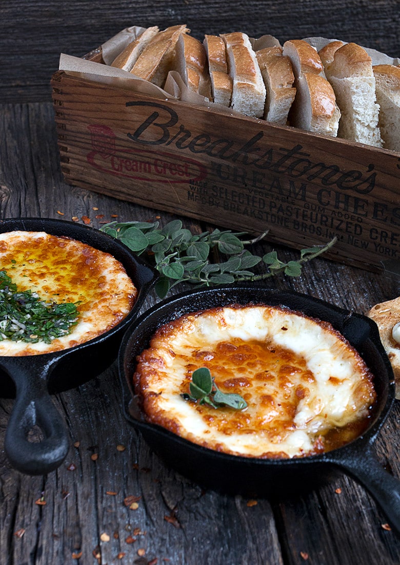 Melted Provolone Cheese Provoleta Seasons and Suppers