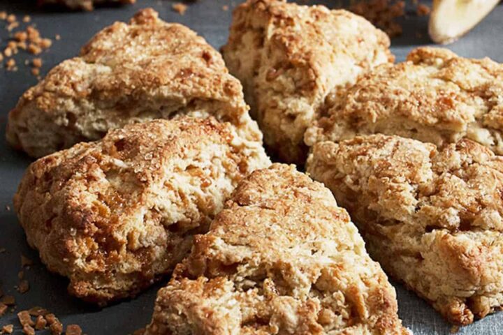 banana scones with toffee bits