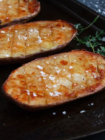 salt and malt vinegar roasted potatoes