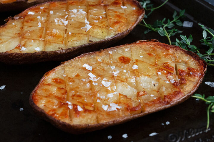 salt and malt vinegar roasted potatoes