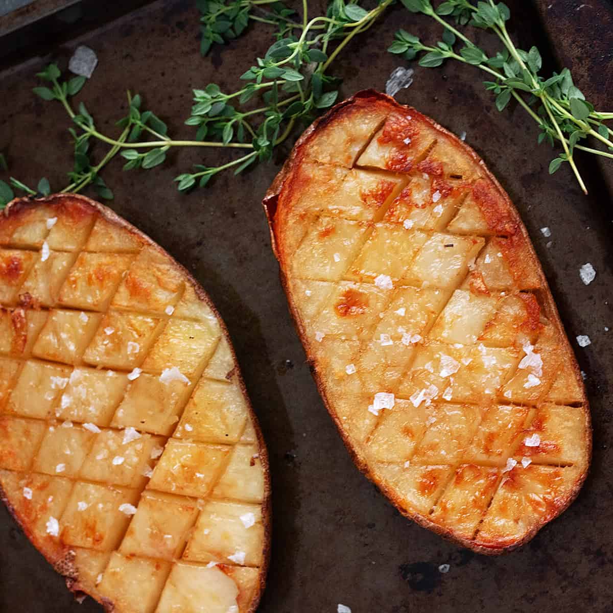 Salt and Malt Vinegar Roasted Potatoes