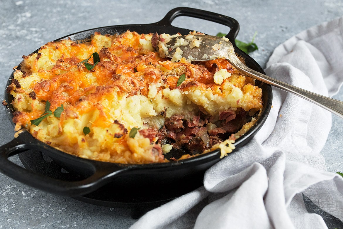 Corned Beef Cottage Pie Seasons And Suppers