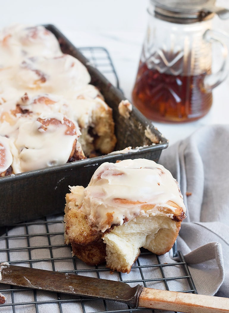 Maple Cinnamon Rolls with Maple Icing Seasons and Suppers