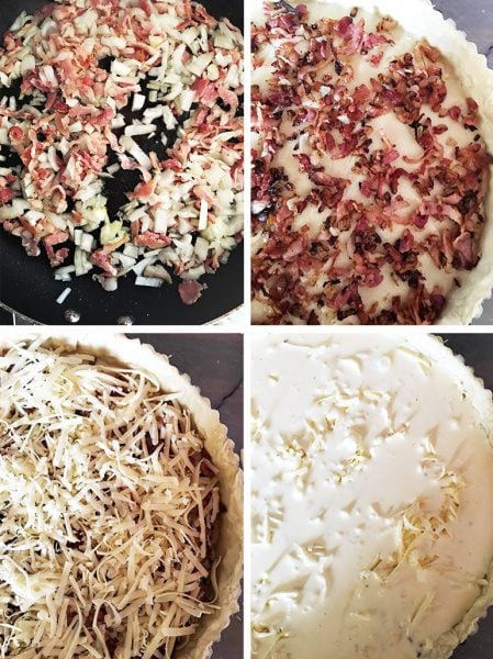 Making Quiche Lorraine