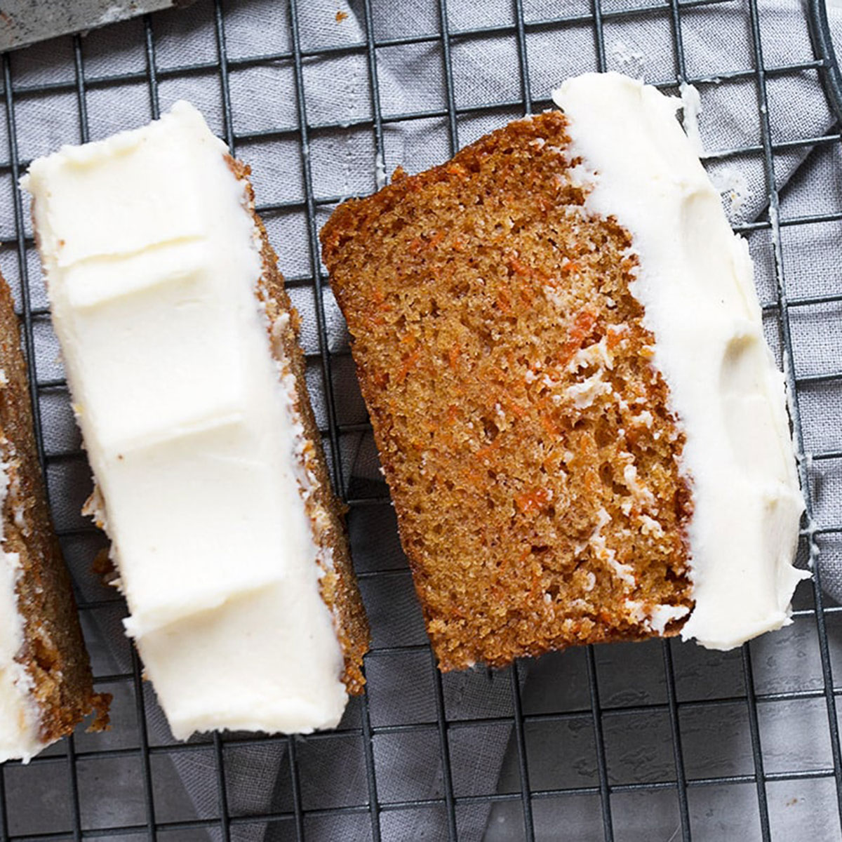 Spiced apple and carrot mini loaves