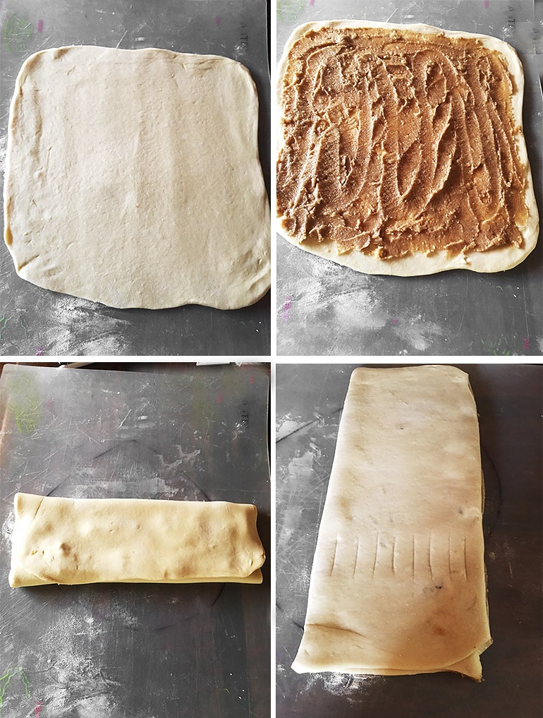 how to shape maple walnut rolls