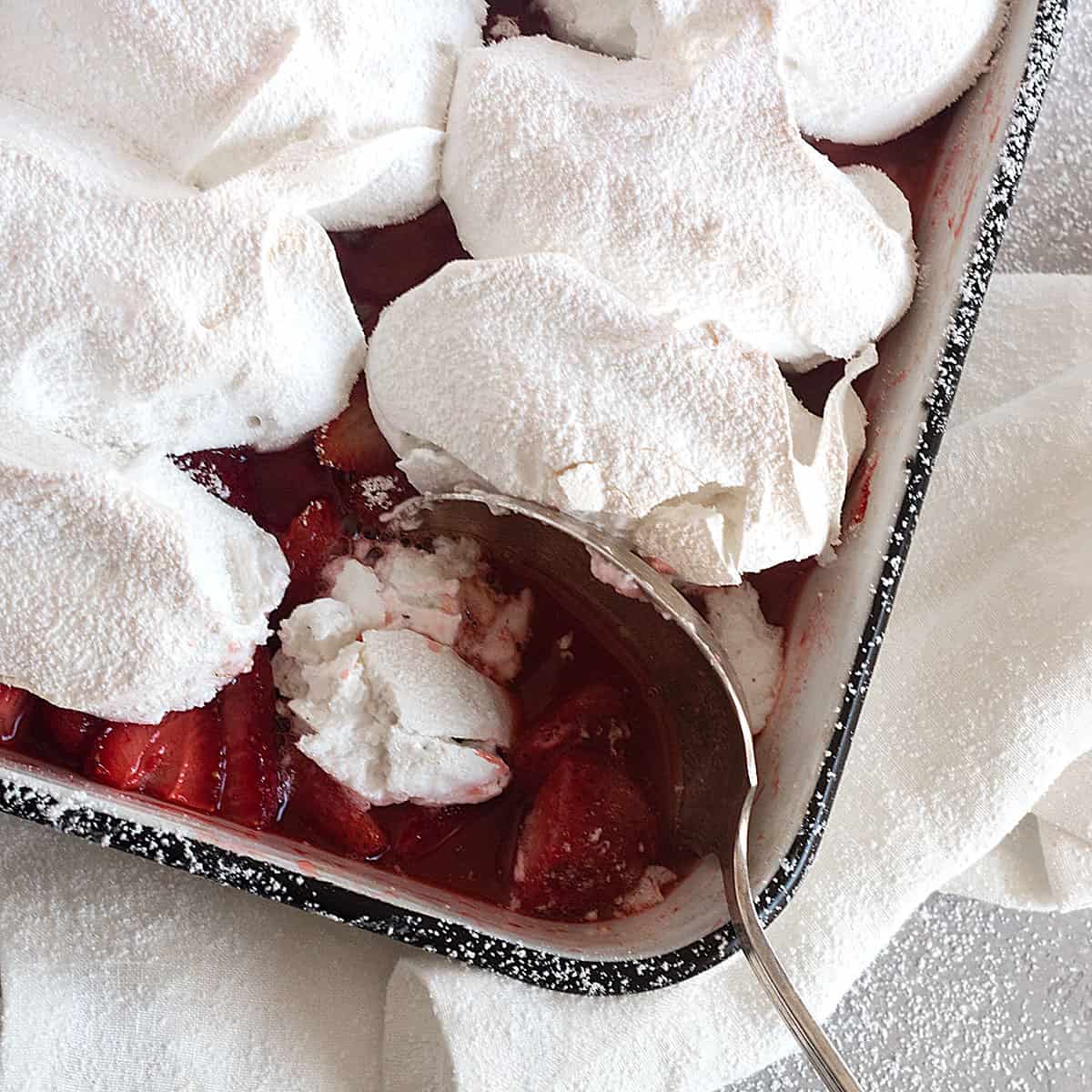 Strawberry Meringue Dessert