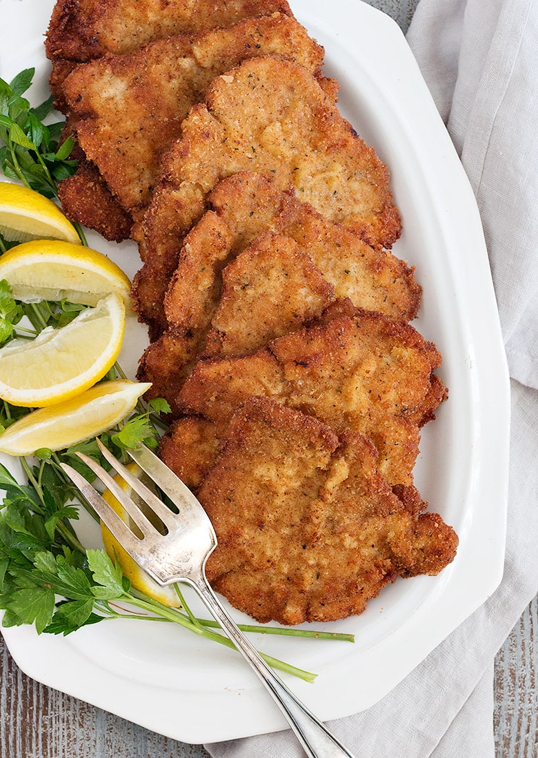 Classic Pork Schnitzel - Seasons and Suppers