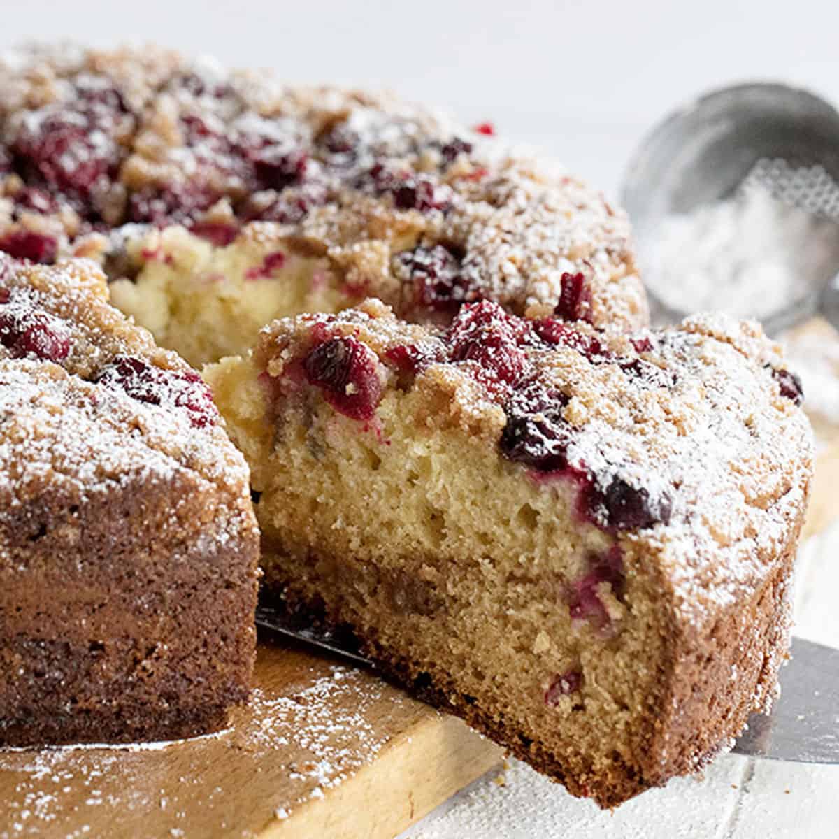 Cranberry Streusel Cake