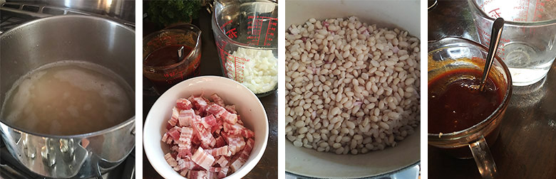 step by step photos of making baked beans