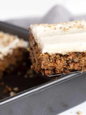 carrot sheet cake with cream cheese icing