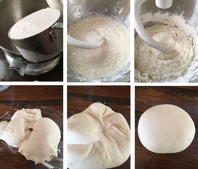 step by step making homemade bread