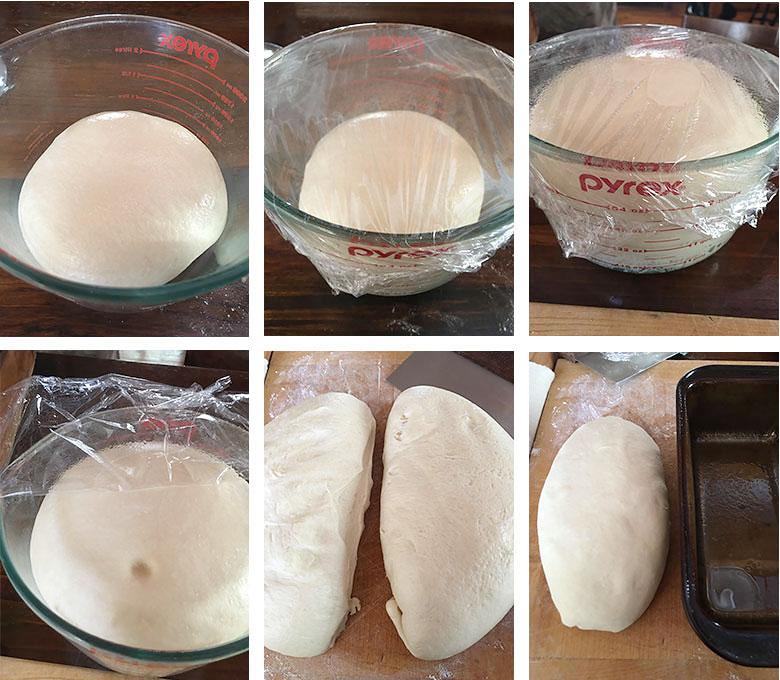 step by step making homemade bread