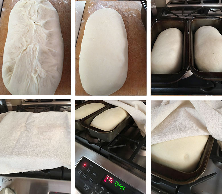 step by step making homemade bread