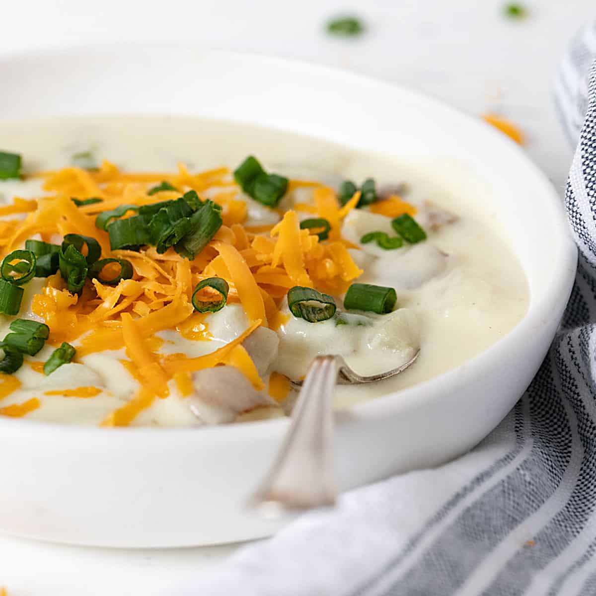 Quick Loaded Potato Soup - Seasons and Suppers