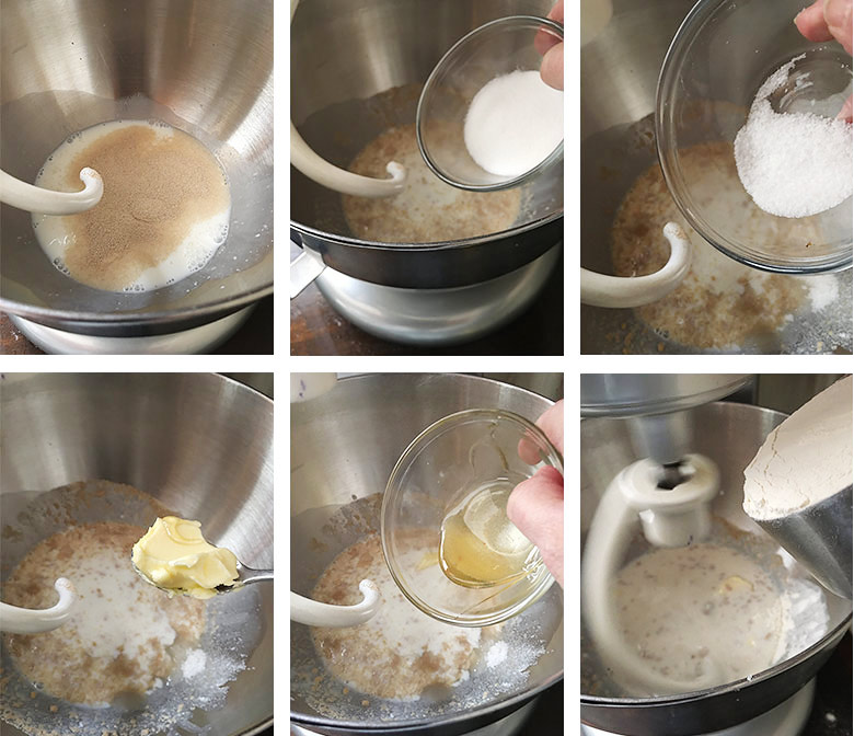 step by step photos of making english muffins