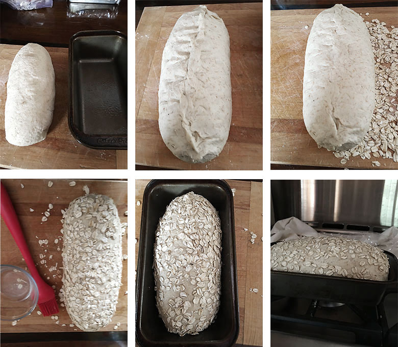 step by step photos of making honey oatmeal bread