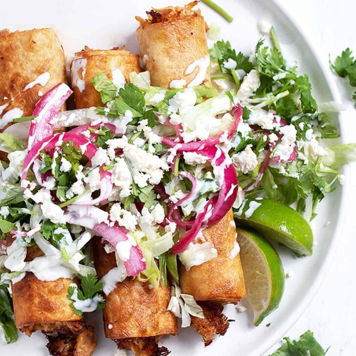 Flautas de Pollo (Chicken Flautas) Seasons and Suppers