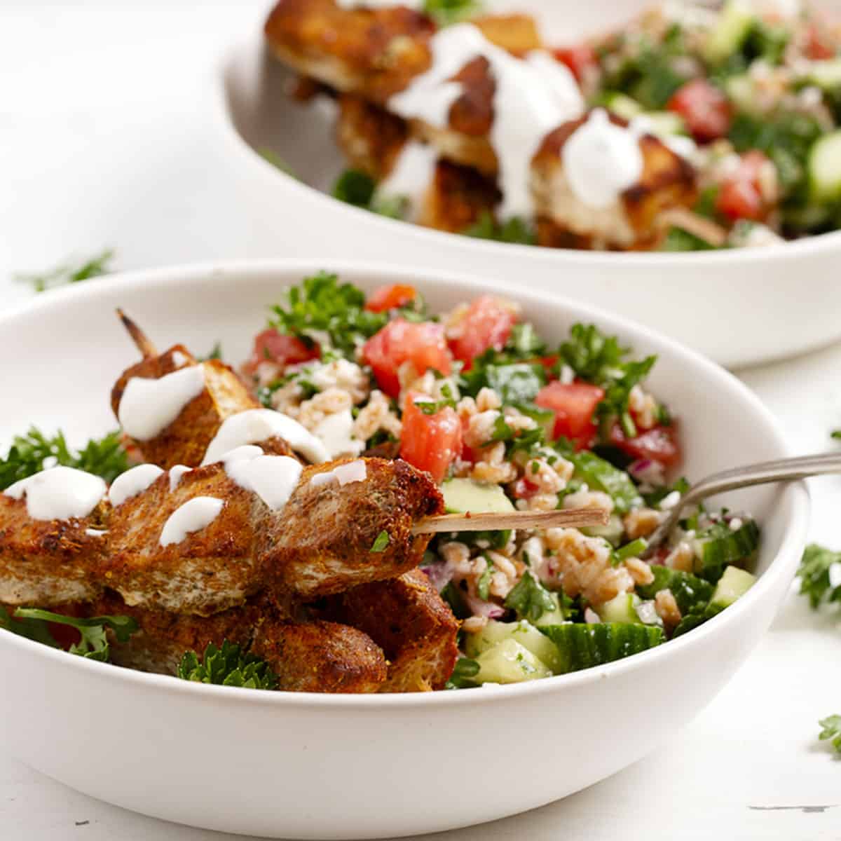 Chicken Shawarma Skewers