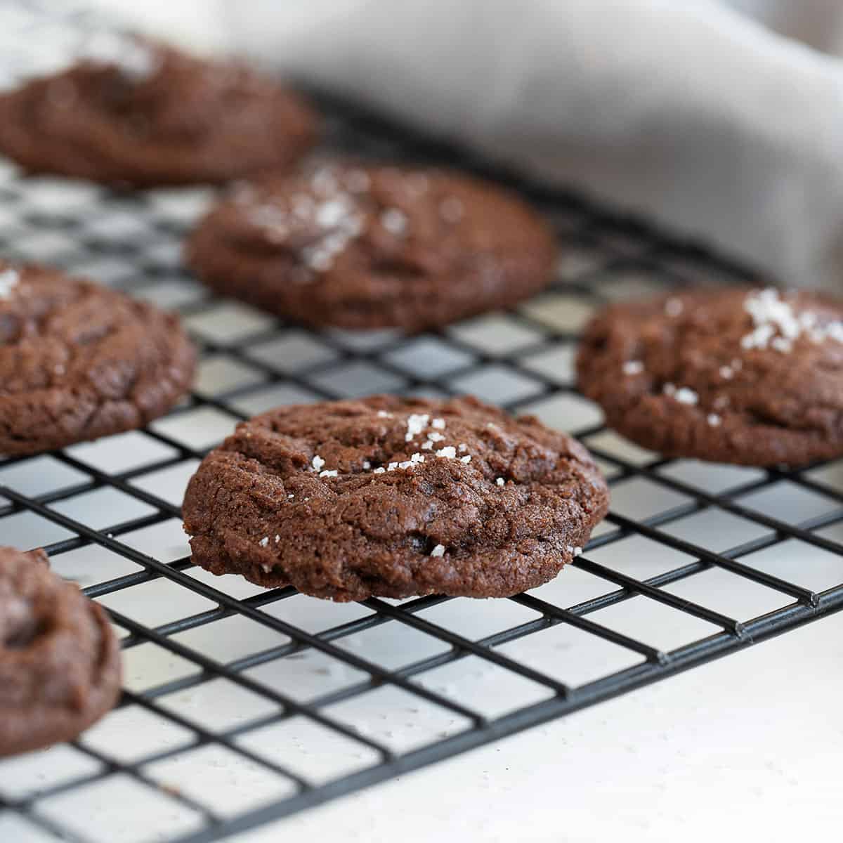 Salted Double Chocolate Cookies