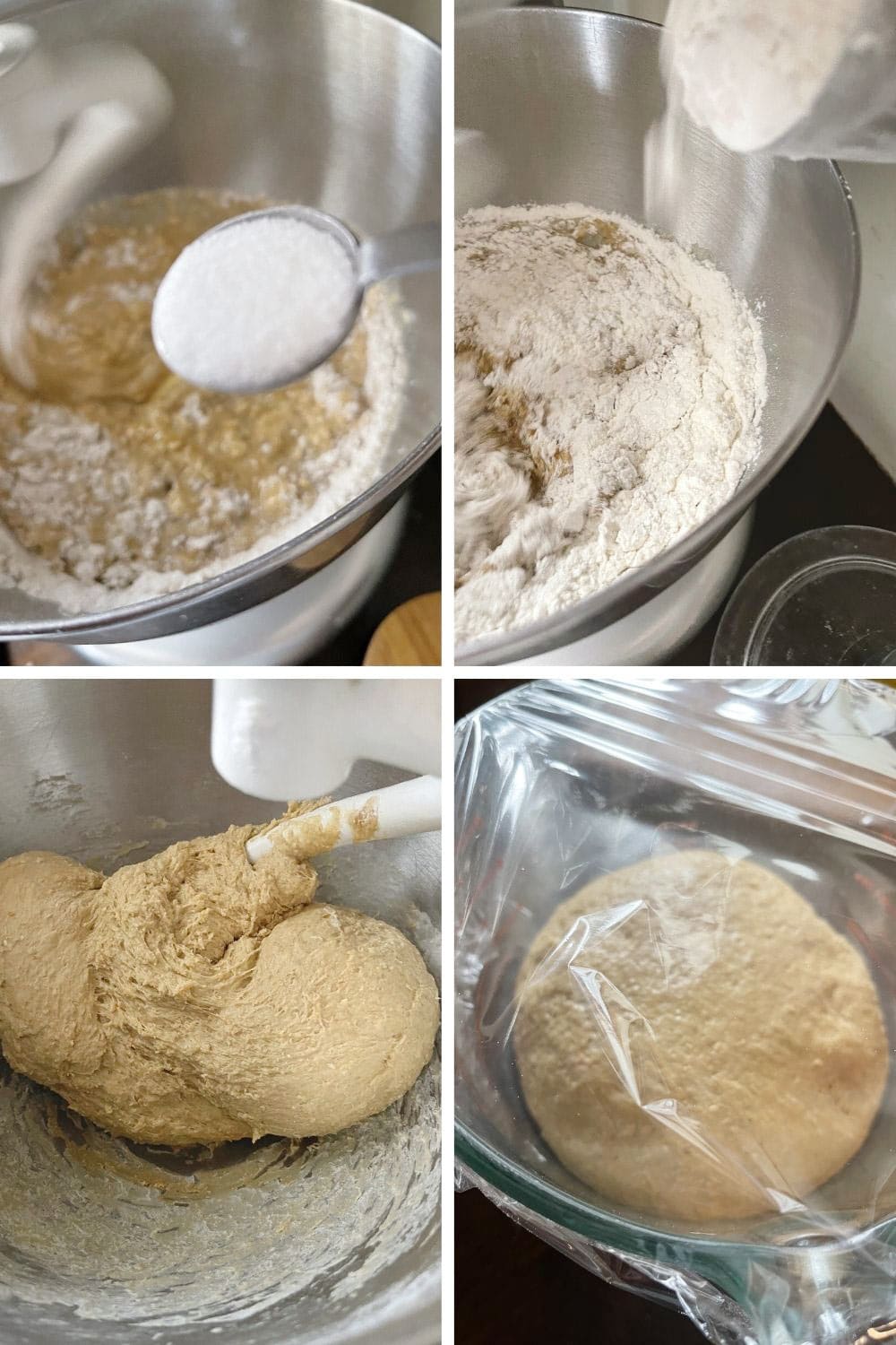 finishing dough for oatmeal molasses bread