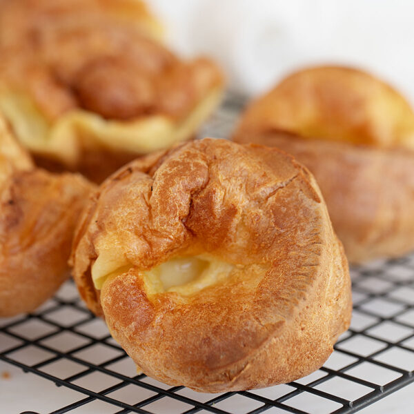 Yorkshire pudding on cooling rack