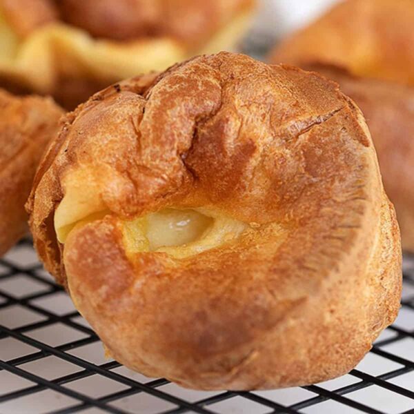 yorkshire pudding on cooling rack