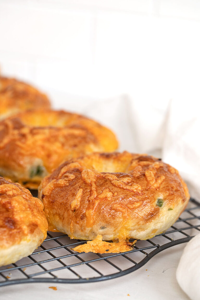 Jalapeño Cheddar Cheese Bagels Seasons and Suppers