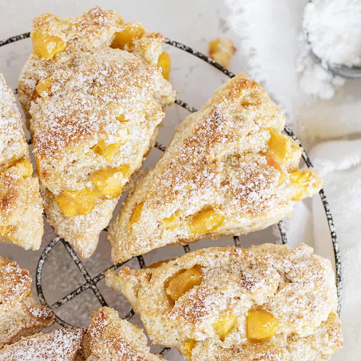 Peaches and Cream Scones