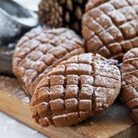 pine cone shaped gingerbread cookies