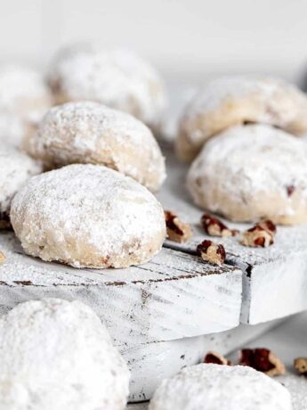 butter pecan meltaways on white board