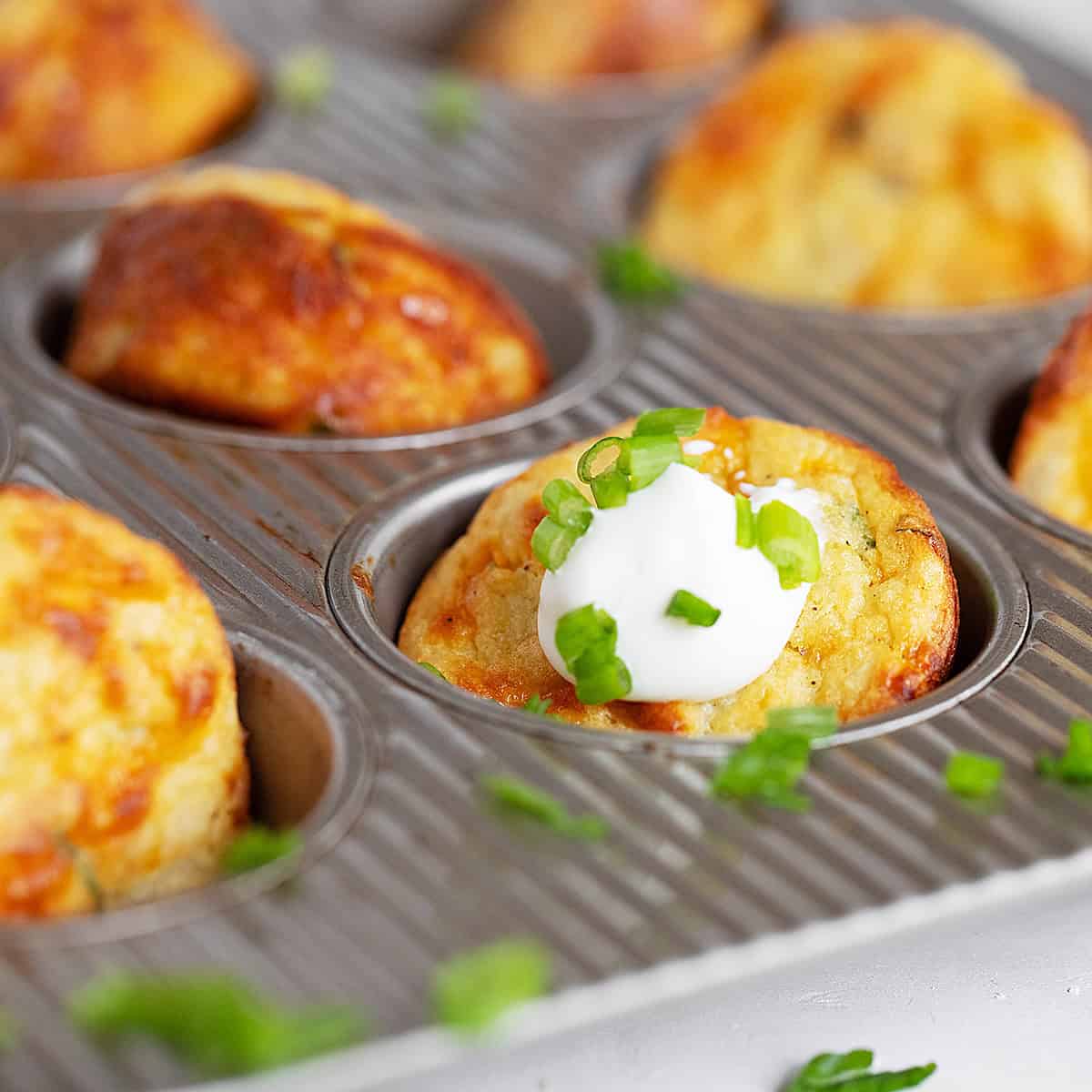 Muffin Tin Mashed Potatoes