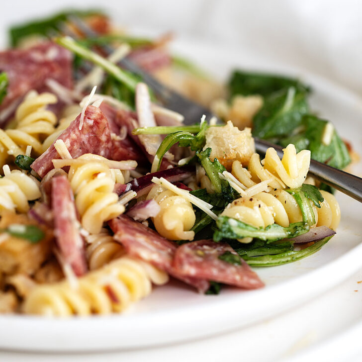 Pasta Salad with Salami Seasons and Suppers