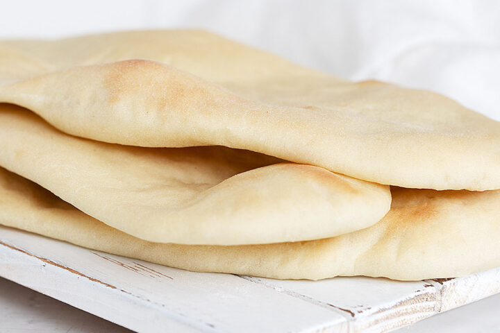 flatbread with yeast on board