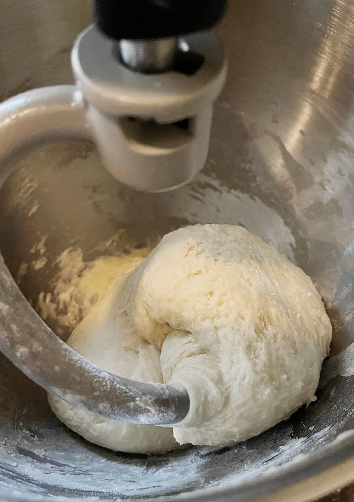 dough after mixing