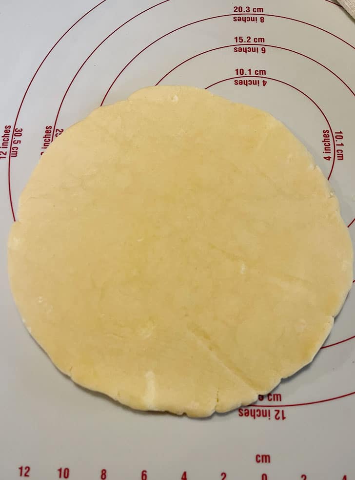 Roll chilled dough into a circle