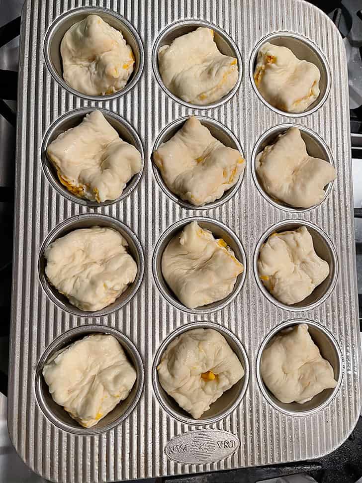 buns in muffin tins