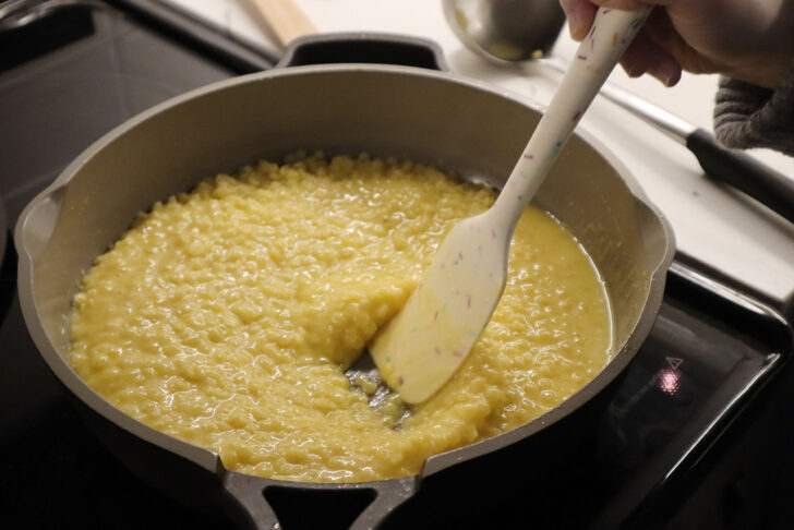 cooking pastina with broth