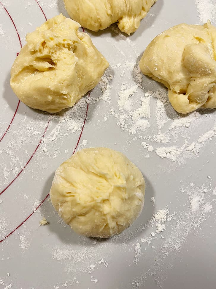 balls of dough