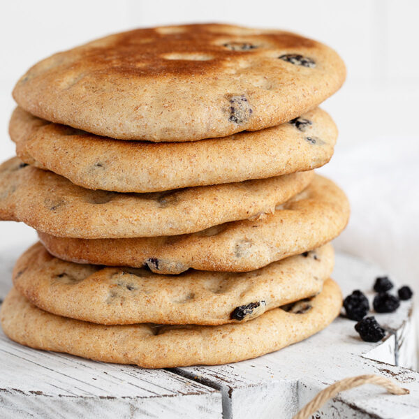 blueberry morning rounds stacked