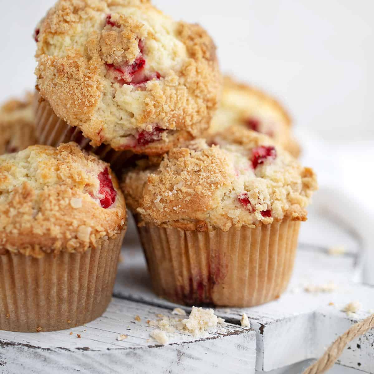 Strawberry Rhubarb Muffins