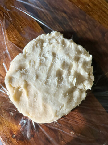 pat dough into round