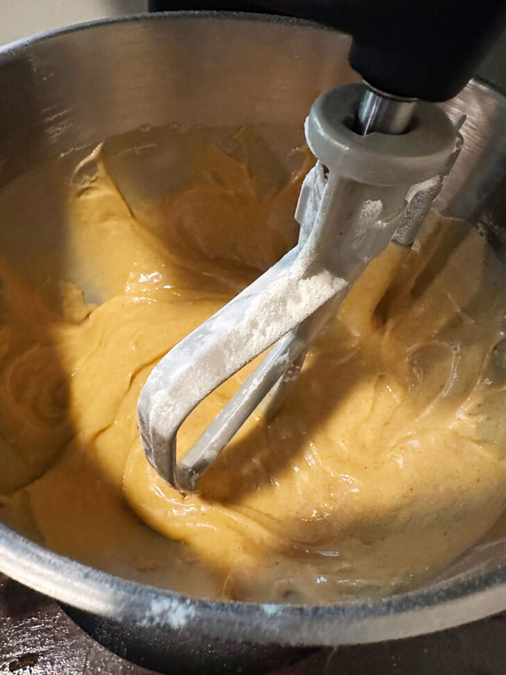 batter after mixing in dry ingredients
