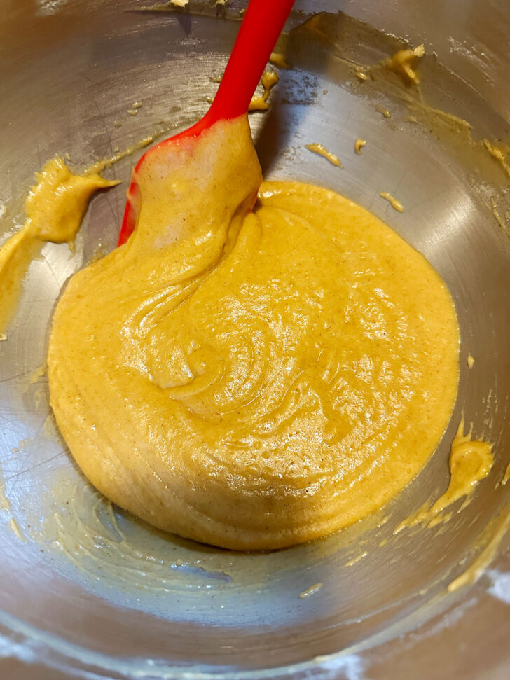 finished batter in bowl