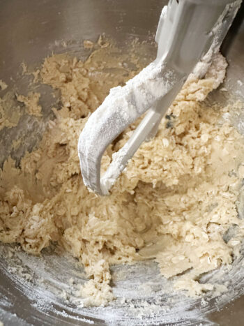 dough after adding flour mixture