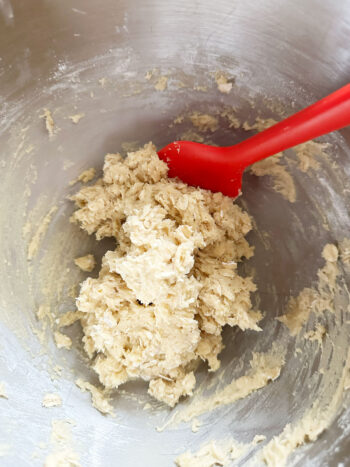 dough after removing from mixer